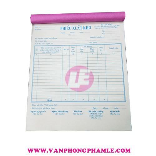 Phiếu xuất kho A4 2 Liên / 3 Liên Ngọc Châu