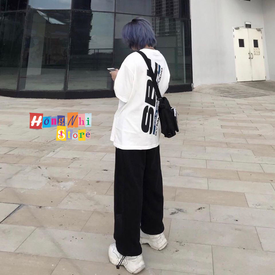Quần Jogger Thun Dài Dây Rút Lai Màu Đen Long Basic Pant - Jogger Dây Rút Unisex - MM