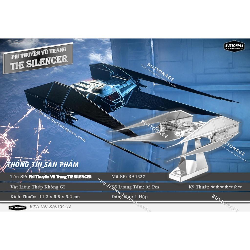 Mô Hình Lắp Ráp 3d Phi Thuyền Vũ Trang TIE SILENCER