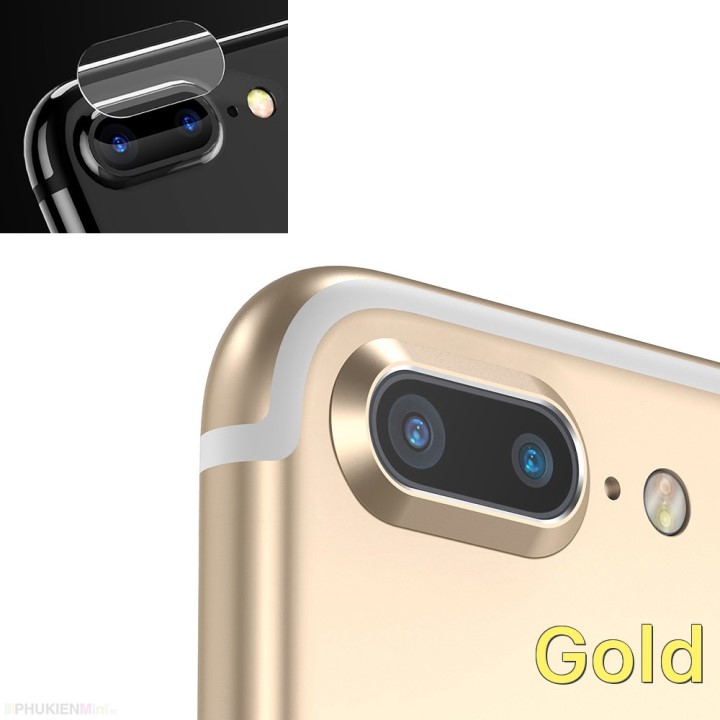 Combo Miếng Dán Cường Lực và Vòng Bảo Vệ Camera cho iPhone 7 Plus, 8 Plus