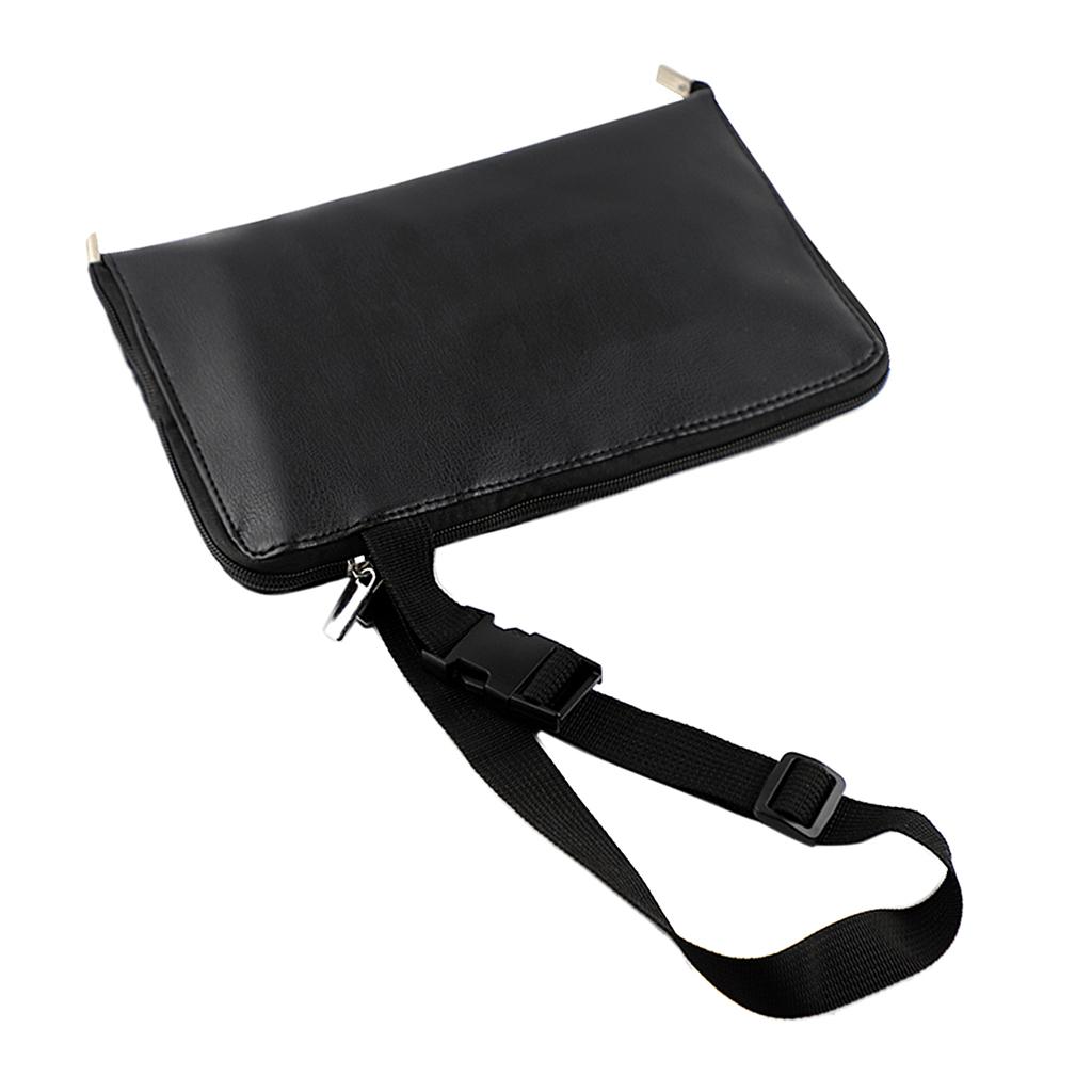 Multi Pocket Cosmetic Makeup Brushes Holder, Brushes Organizer PU Apron Bag Artist Belt Strap Make up Bag Holder