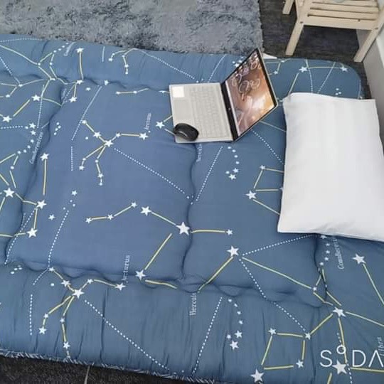 TOPPER NỆM TRẢI SÀN CAO CẤP GIẢM ĐAU MỎI VAI GÁI,CHỐNG ĐAU CỘT SỐNG,CHẤT COTTON kích thước 1m/1m2/1m4/1m6/1m8.
