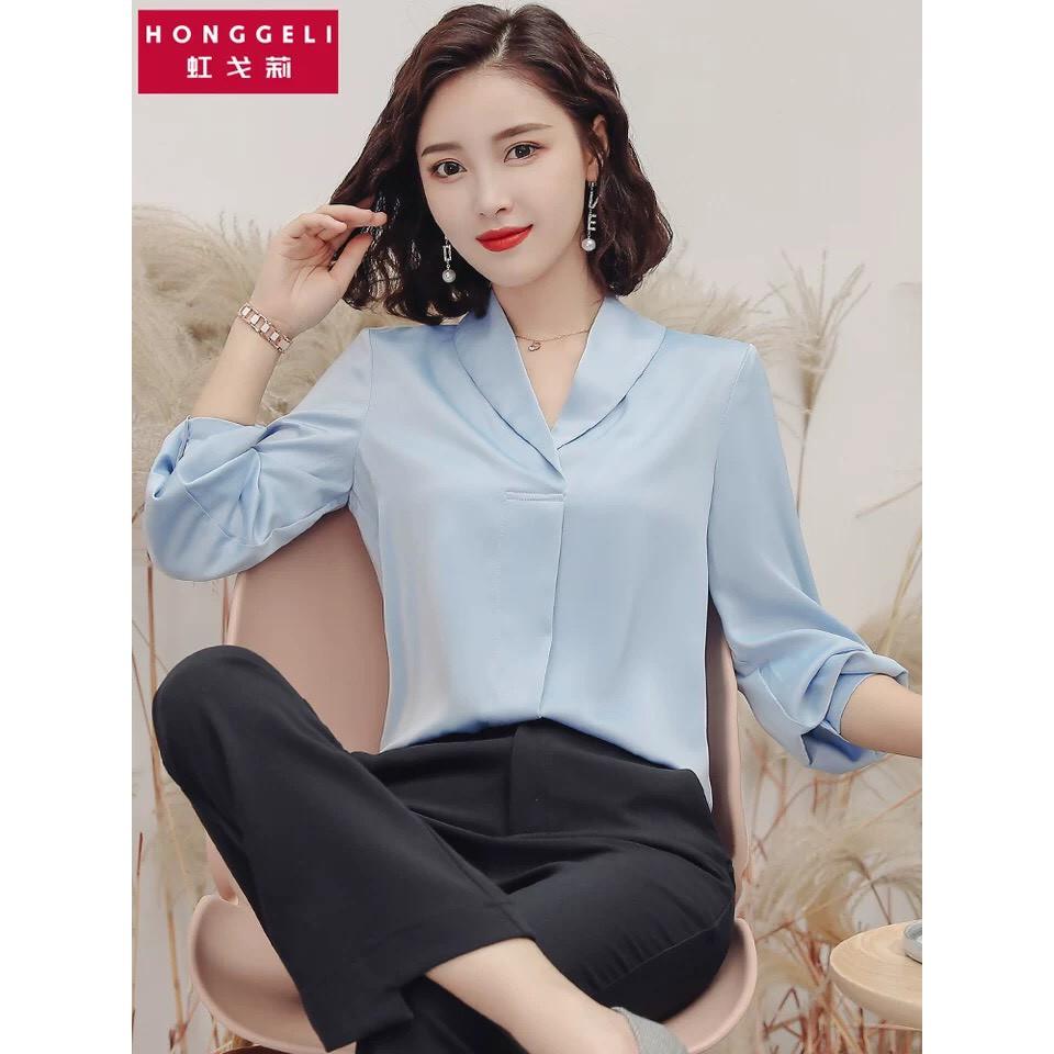 Áo sơ mi công sở tay dài - sang trọng - quý phái mẫu mới nhất 2019