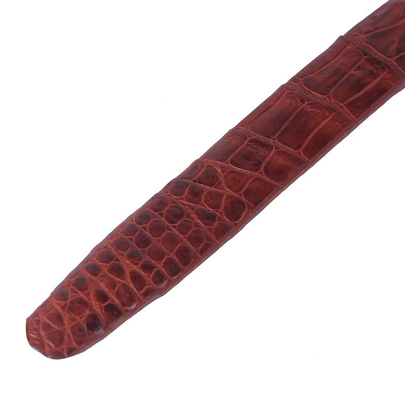Dây thắt lưng nữ da cá sấu nguyên con bụng 2,5P màu đen, nâu đỏ, vàng, nâu đất HT5214-15-16-17