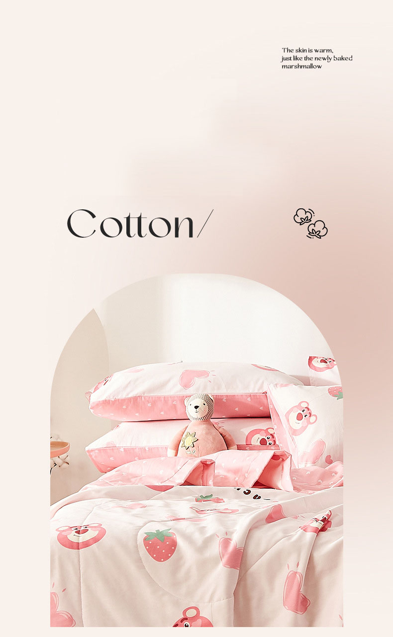 Chăn mỏng mùa thu đông mát mẻ chất liệu 100% cotton nguyên chất mềm mại