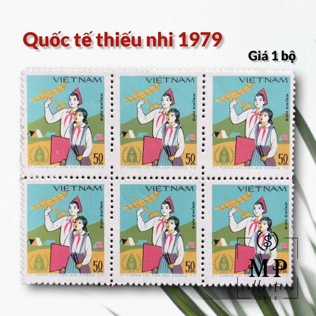 Bộ tem sưu tầm xưa Năm Quốc tế thiếu nhi Việt Nam 1979.