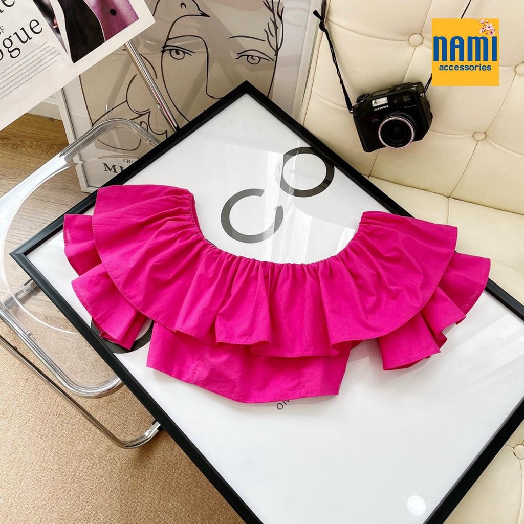 Áo trễ vai bèo tầng dáng croptop mix match gì cũng xinh xắn Nanami - ATNU054