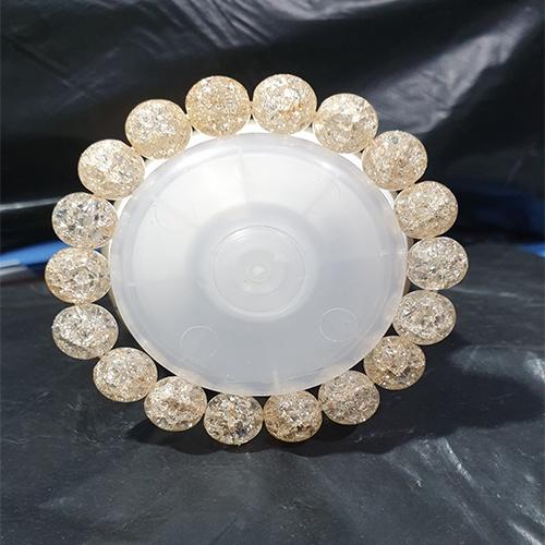 Vòng tay đá tuyết tự nhiên nhiều màu 10li