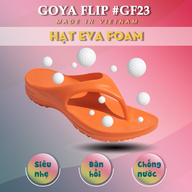 [HOT] Dép Thể thao chạy bộ Goya Flip GF23 - Màu Cam