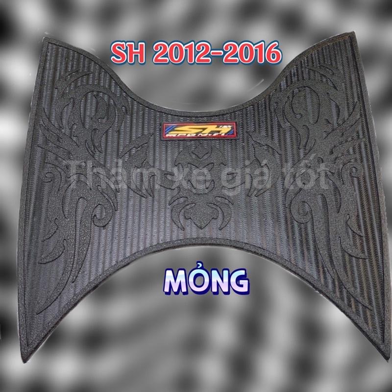 Thảm lót sàn, thảm lót chân, thảm cao su, thảm xe SH 2012, SH 2013, SH 2014, SH 2015, SH 2016