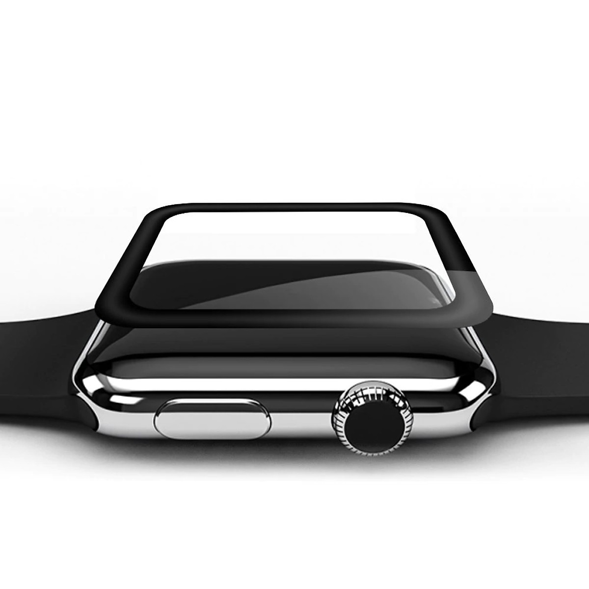 Miếng Dán Cường Lực GLASS PRO+ Cho Apple iWatch / Apple Watch 42 mm Full keo - Hàng Chính Hãng