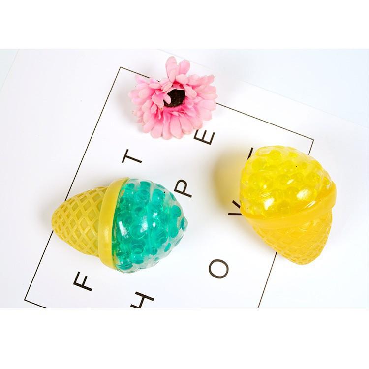 Đồ chơi kem ốc quế bóp ra hạt nở GUDETAMA SQUISHY