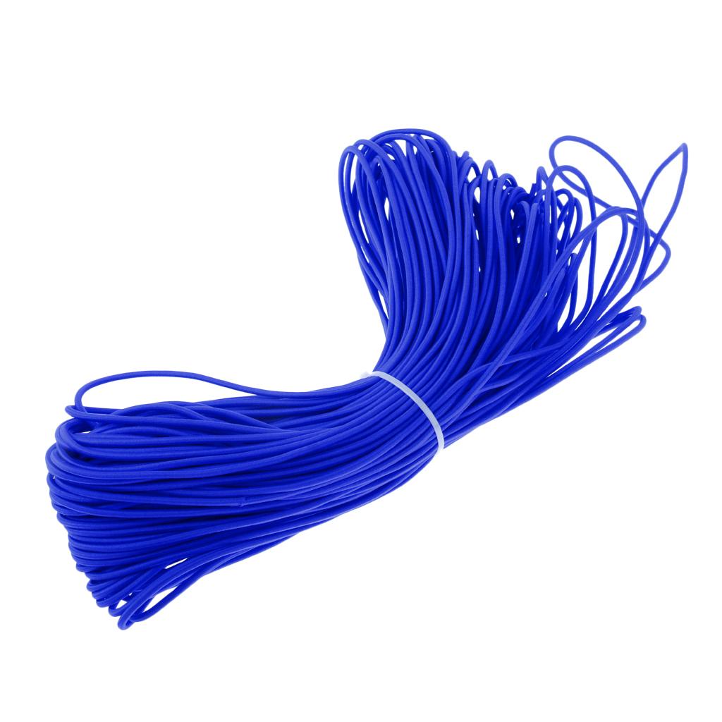 3mm Strong Elastic Round Bungee Rope Shock Cord Tie Down Boats Trailers Roof Rack 100m 50m 30m 20m 10m 5m 2m 1m 0.5m - Various Colors
