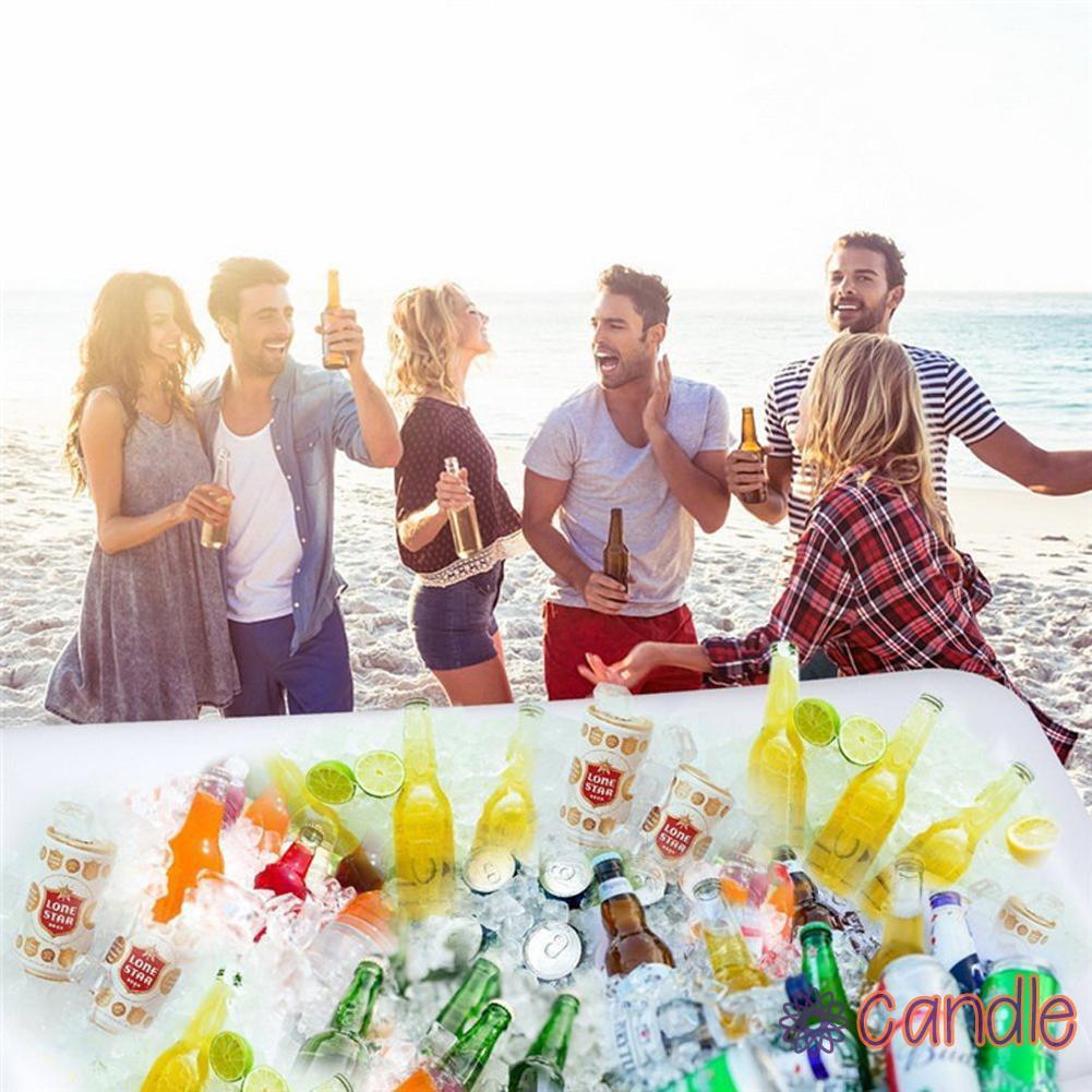 Khay đựng đá để thức ăn dạng bơm hơi nổi trên mặt nước