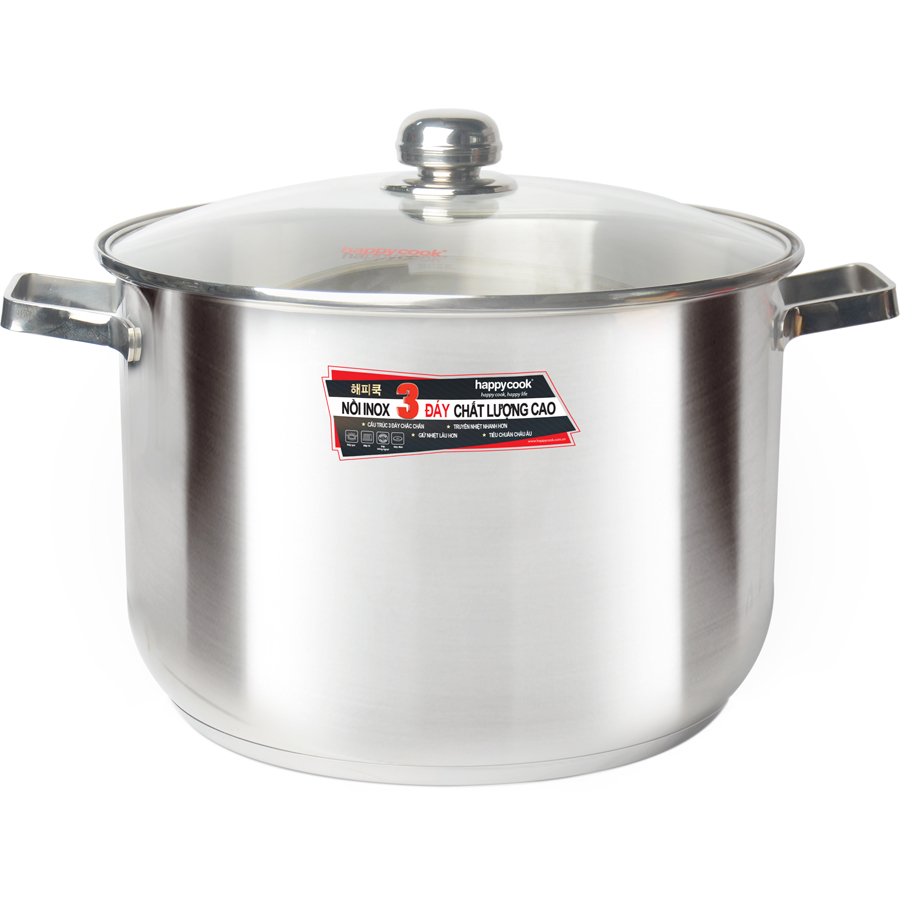 Nồi cao inox 3 đáy Happy Cook NC-28G