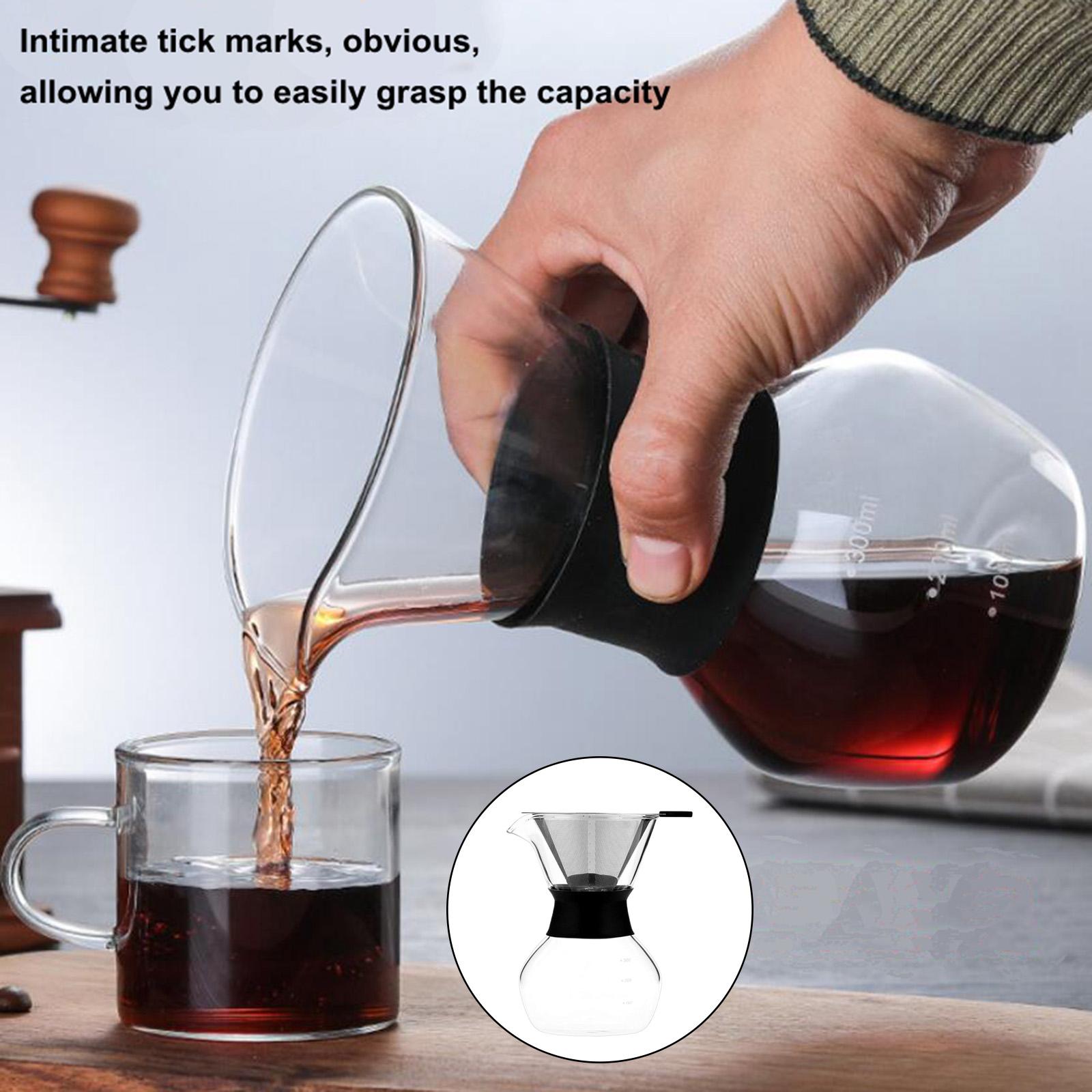 Kitchen Pour Over Coffee Maker Glass Coffee Pot Coffee Drip Kettle