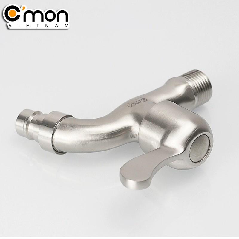 Vòi hồ xả máy giặt inox SUS 304 C'MON WF-02