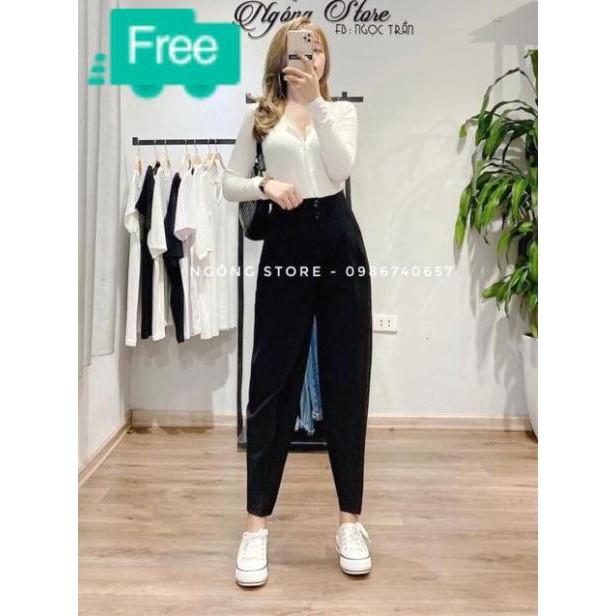 mua từ hai sp có quà nhé Quần baggy cạp liền sang chảnh