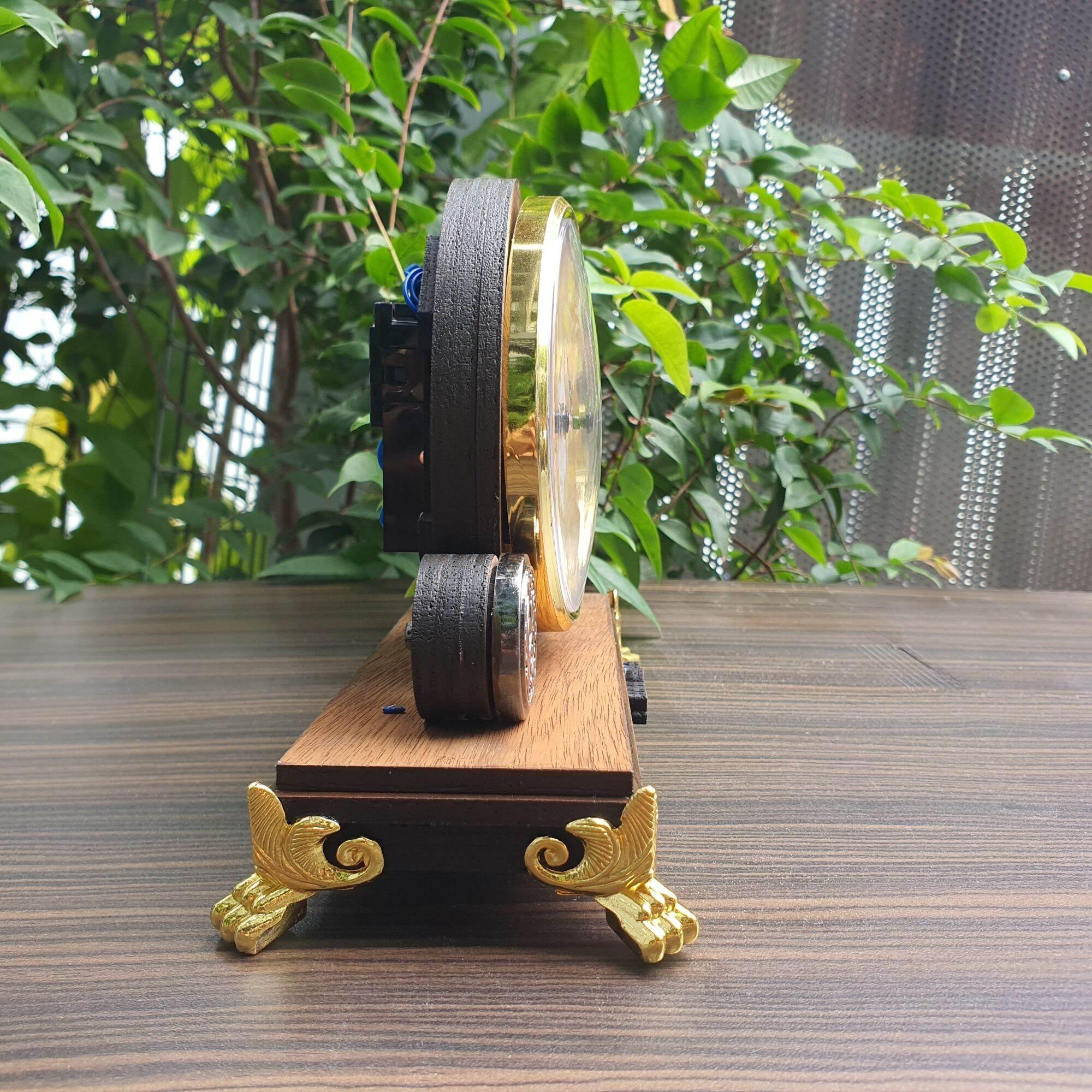 Đồng hồ để bàn gỗ Kankoo phong cách cổ điển, hoài cổ có phát nhạc chuông điểm giờ BẢO HÀNH 24 tháng