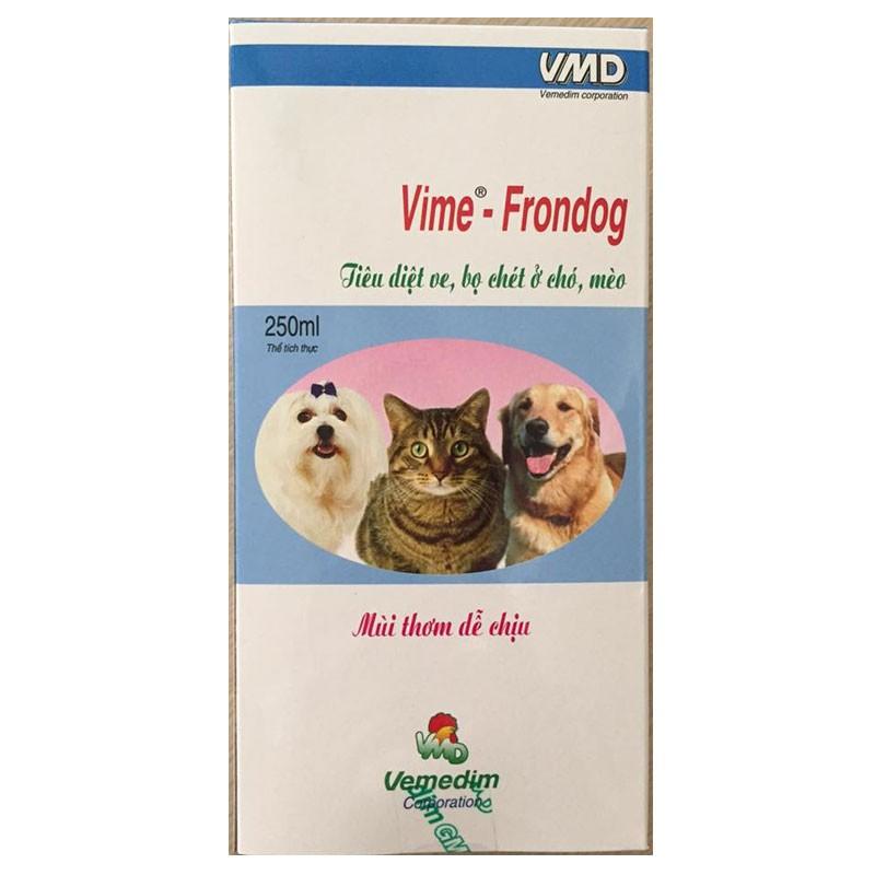 Thuốc xịt ve rận cho chó mèo VIME FRONDOG 250ML (VEMEDIM)