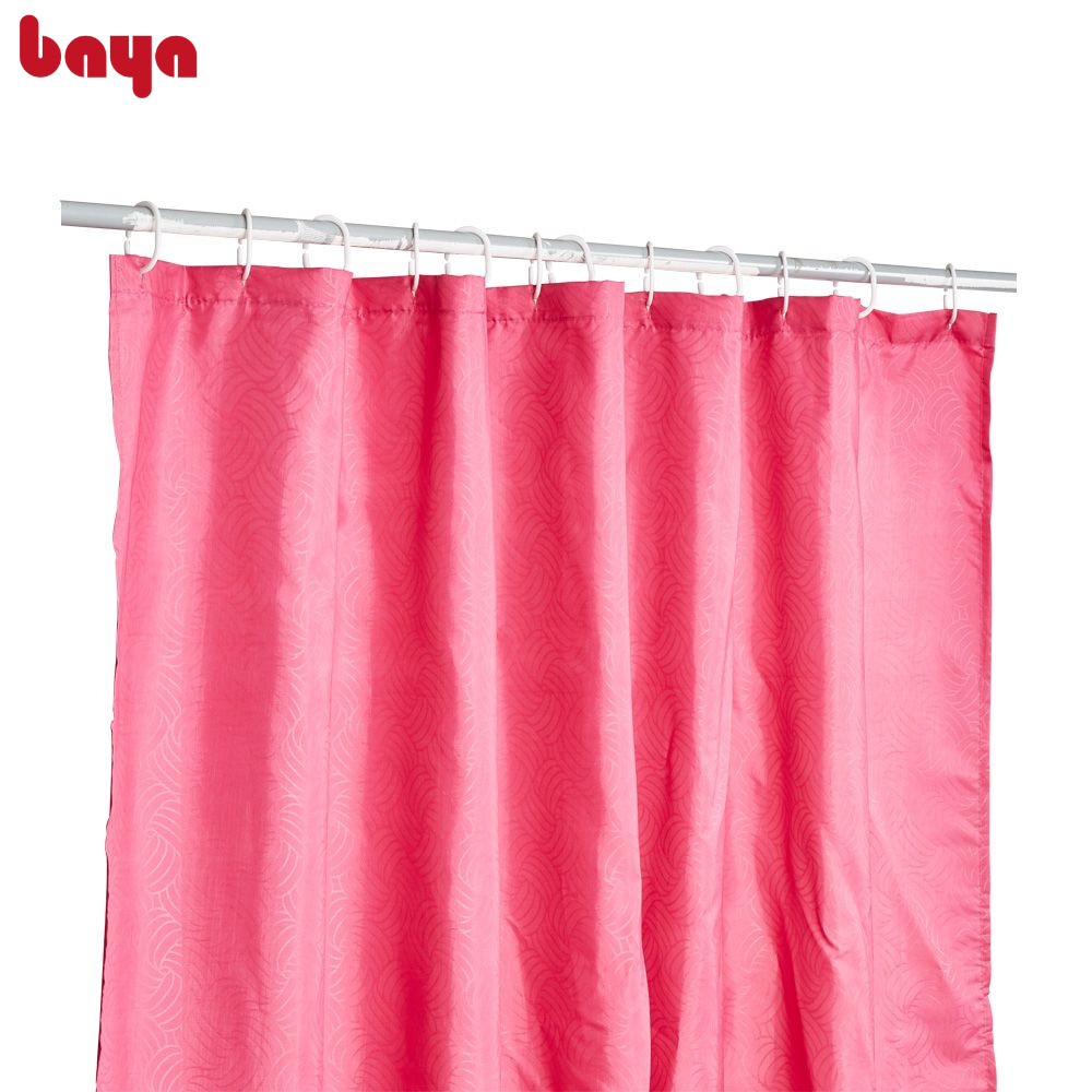 Rèm Phòng Tắm BAYA KAYAK Làm Bằng Chất Liệu Vải Polyester Dày Dặn, Phủ Lớp Chống Thấm Nước Nhanh Khô Với 12 Móc Treo, Giúp Nhà Tắm Luôn Khô Ráo, Sạch Sẽ