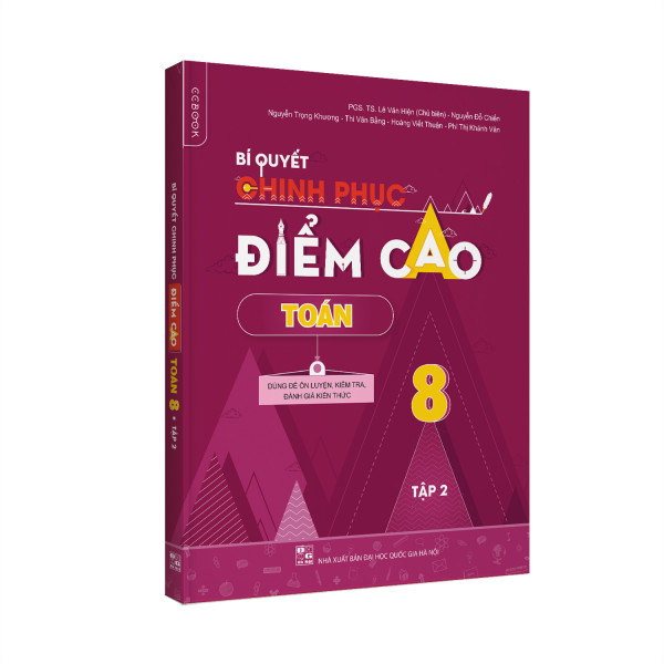 Combo Bí quyết chinh phục điểm cao Lớp 8 Toán (Tập 1,2) - Vật lý - Hóa học (4 cuốn)