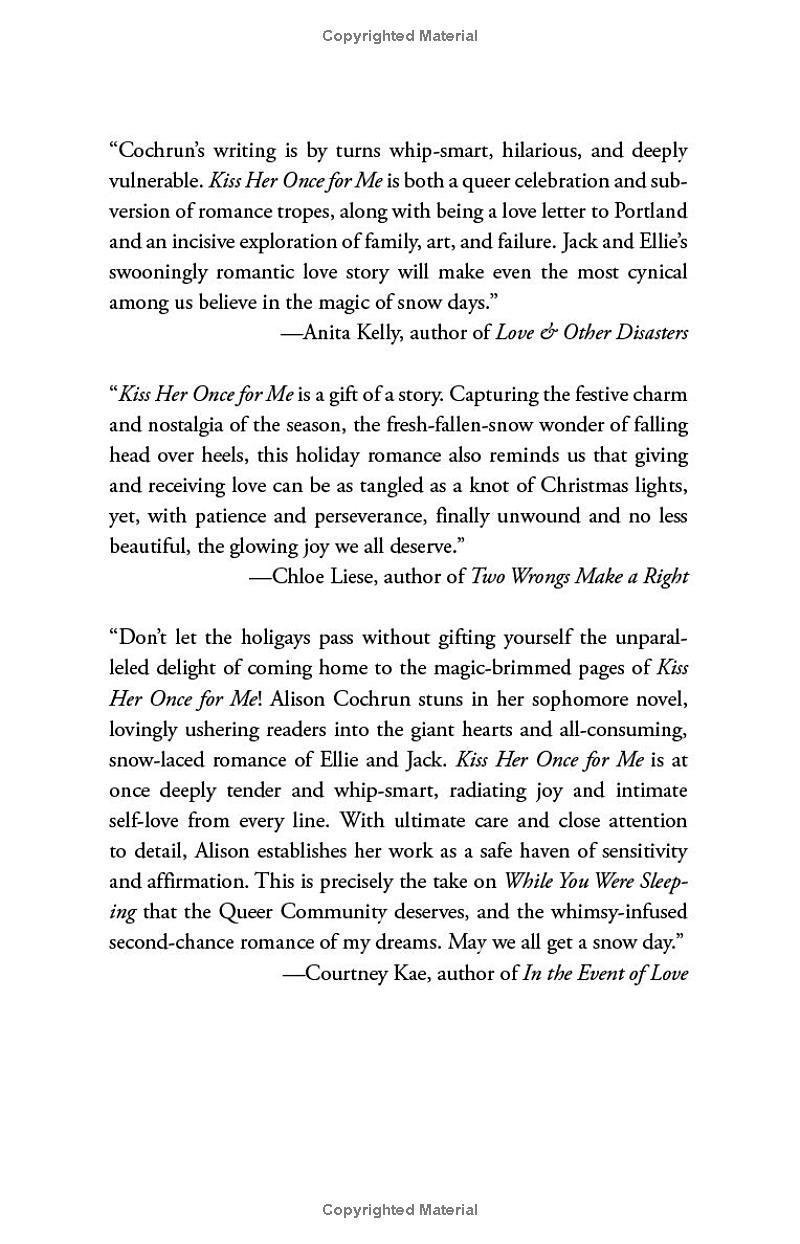 Sách ngoại văn: Kiss Her Once For Me