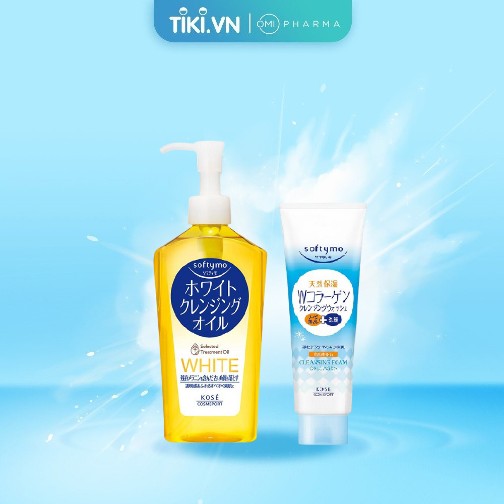Combo Sữa Rửa Mặt Và Dầu tẩy trang Softymo