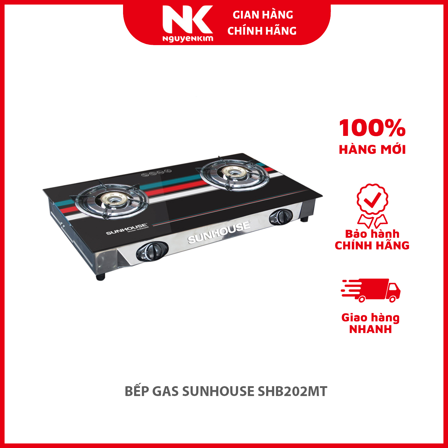 BẾP GAS SUNHOUSE SHB202MT - Hàng chính hãng