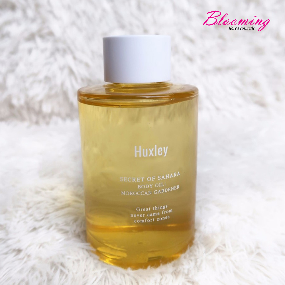 (11/2024) Tinh Dầu Massage Dưỡng Ẩm Toàn Thân Cho Da Huxley Body Oil Moroccan Gadener 100ml