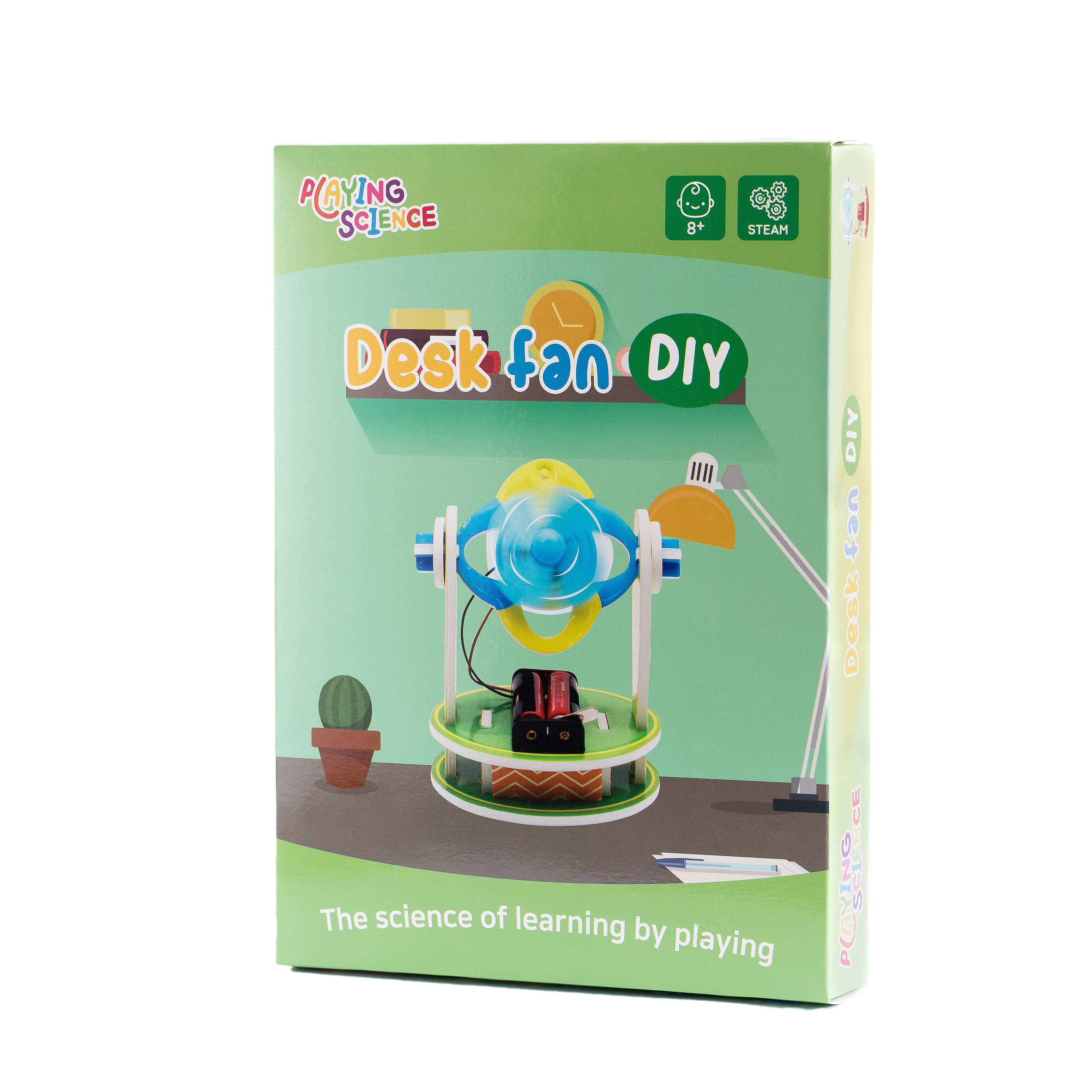 Đồ chơi khoa học STEAM Quạt điện (Desk fan) - Playing Science Hàn Quốc - Loại tự lắp ráp dành cho học sinh tiểu học phù hợp cả nam và nữ