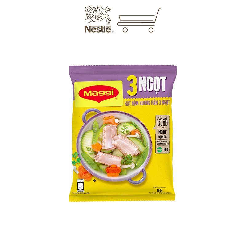 Combo mặn Maggi 1: 1 Hạt nêm heo 900g + 1 Nước mắm hảo hạng 490ml + 1 Nước tương đậm đặc 700ml