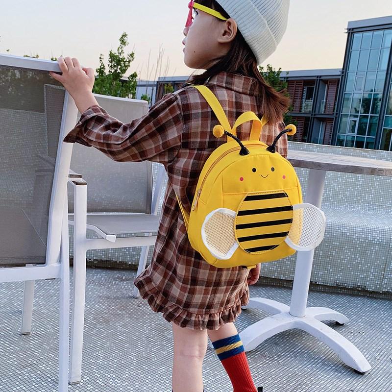 Dễ thương Ong Bé Dây An Toàn Toàn Ba Lô Cho Bé Chống Mất Túi Bé Thoải Mái Schoolbag Trẻ Em Cổ Tay Liên Kết Quần Áo Mochilas