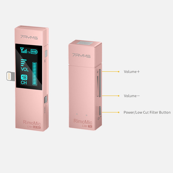 7Ryms RimoMic Lite LN - Micro thu âm không dây dành riêng cho Iphone, Ipad - Hàng chính hãng
