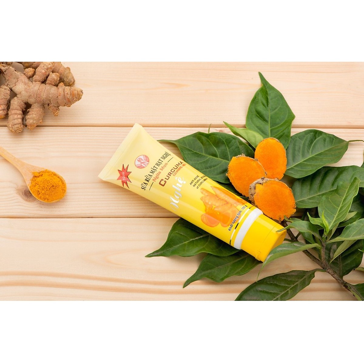 Combo 2 Tuýp Sữa Rửa Mặt Hạt Nghệ Ngừa Mụn Thorakao Curcuma Cleansing Milk 100g
