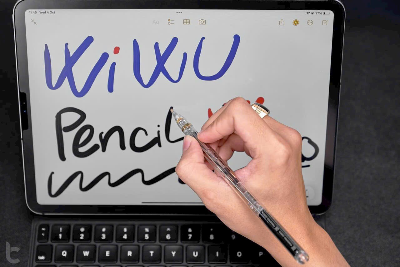 Bút cảm ứng Wiwu Pencil W Pro cho Ipad air 4/5, Ipad pro 11 inch, Pro 12.9, Mini 6 chống xước màn hình, hỗ trợ chống tỳ tay - Hàng chính hãng