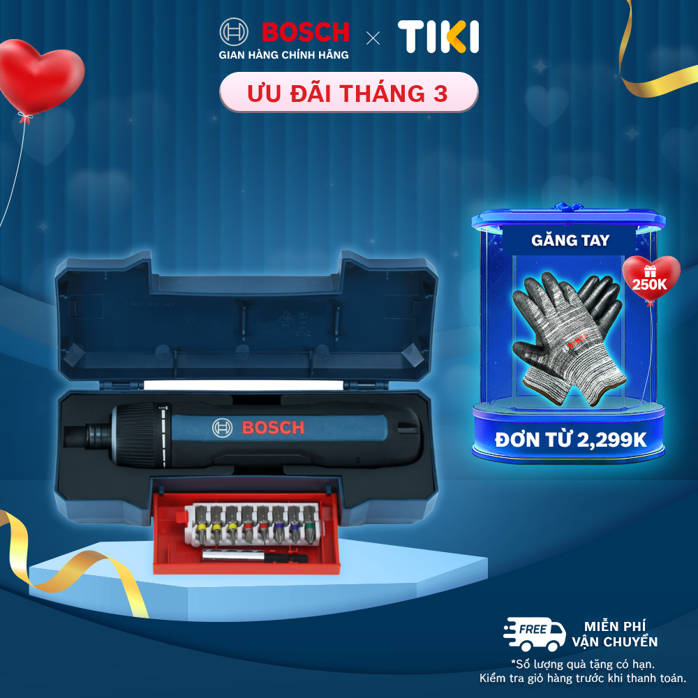 Máy vặn vít pin Bosch Go 3 (KIT)