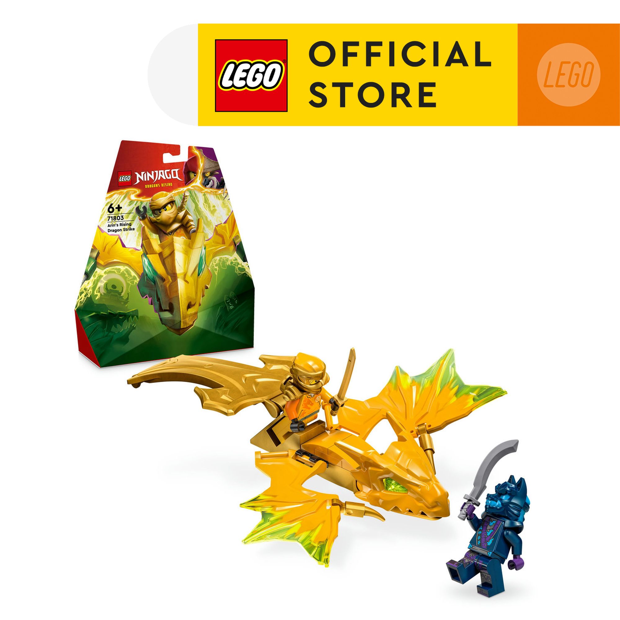 LEGO NINJAGO 71803 Đồ chơi lắp ráp Bệ phóng rồng thần của Arin (27 chi tiết)