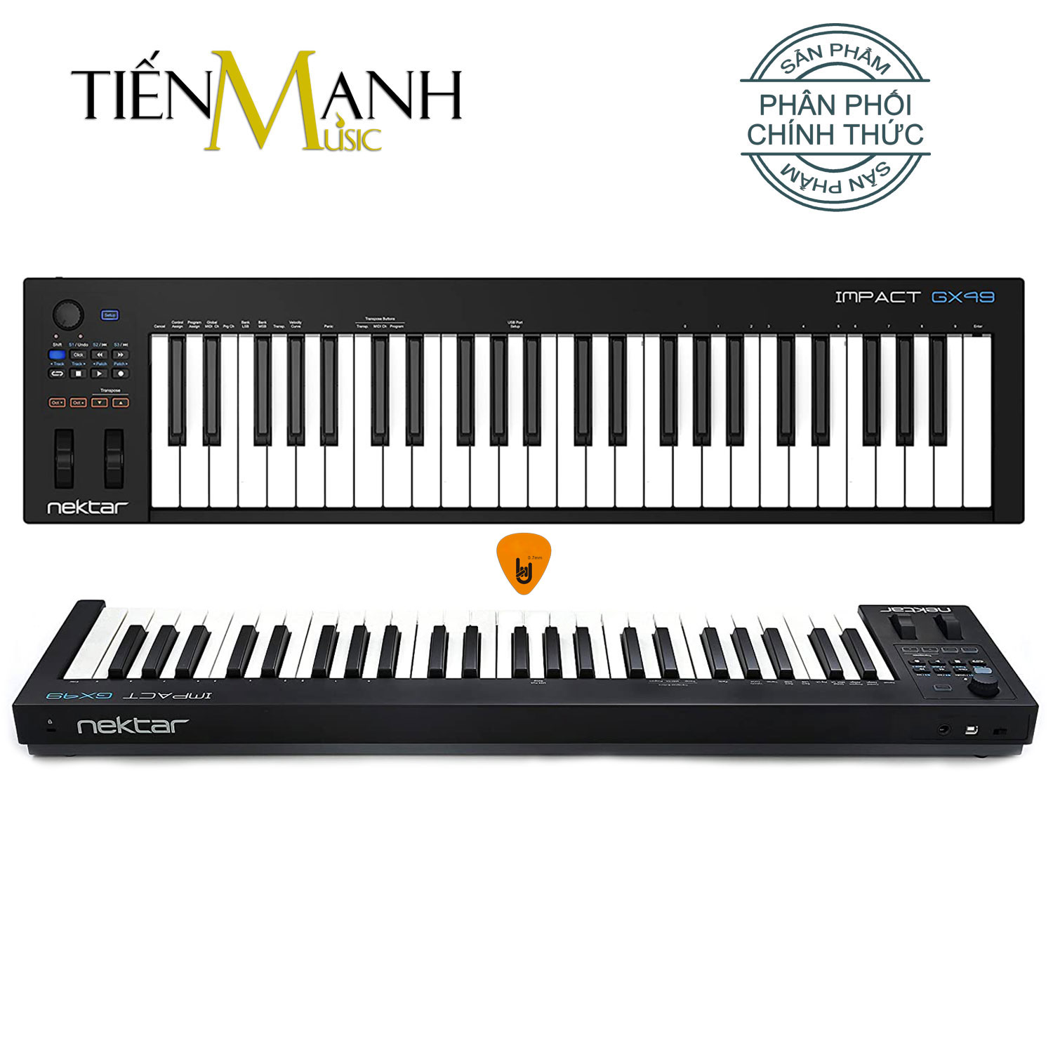 Nektar GX49 Midi Keyboard Controller 49 Phím Cảm ứng lực Bàn phím sáng tác - Sản xuất âm nhạc Producer Hàng Chính Hãng - Kèm Móng Gẩy DreamMaker