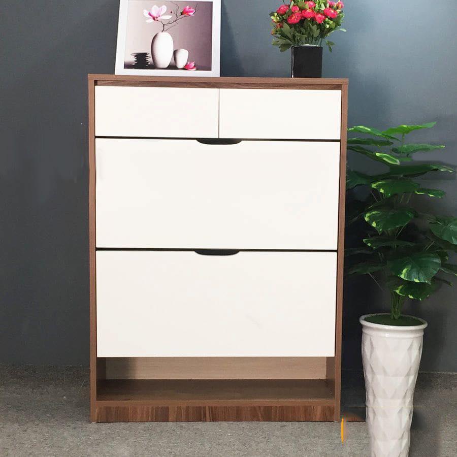 TỦ GIÀY 2 TẦNG GIÁ XOAY HẬU 9 LY