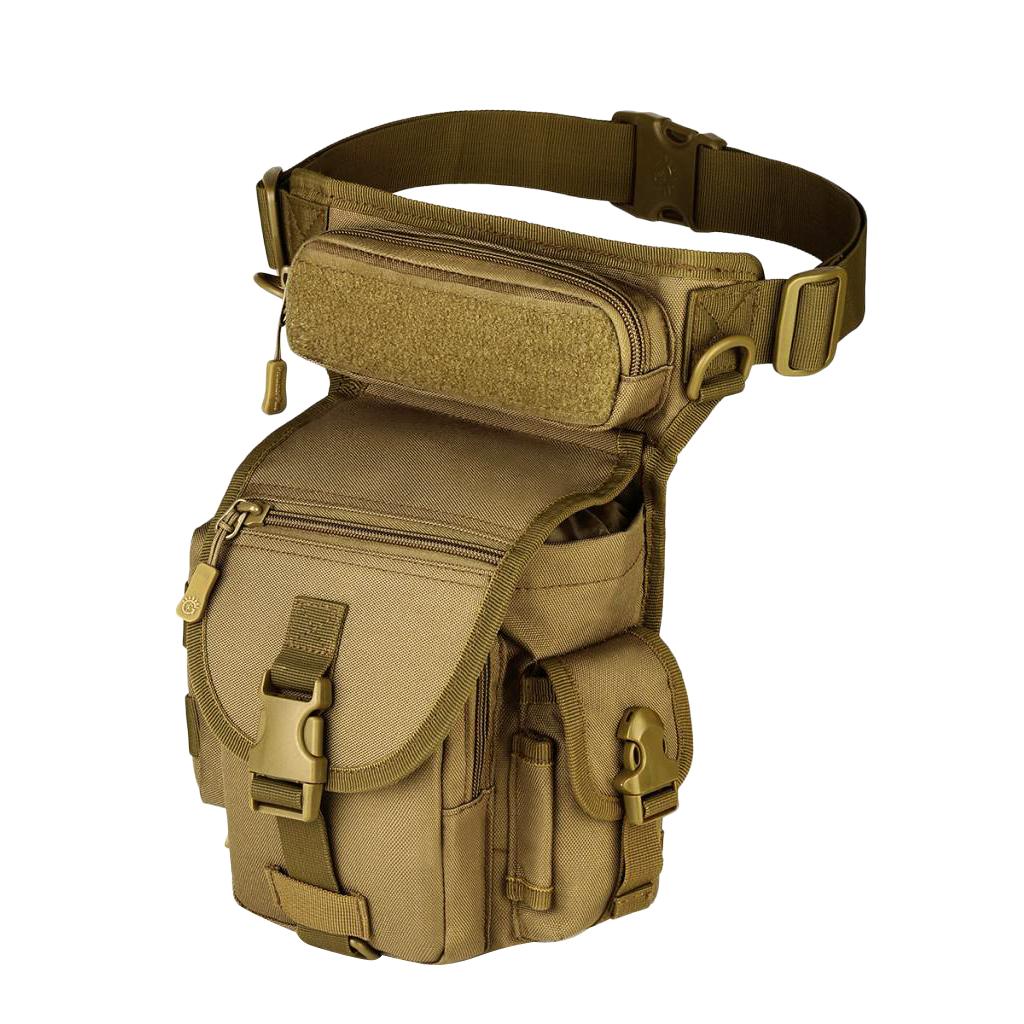 Tactical Drop Leg Bag Waist Belt Fanny Pack Utility Pouch Mud