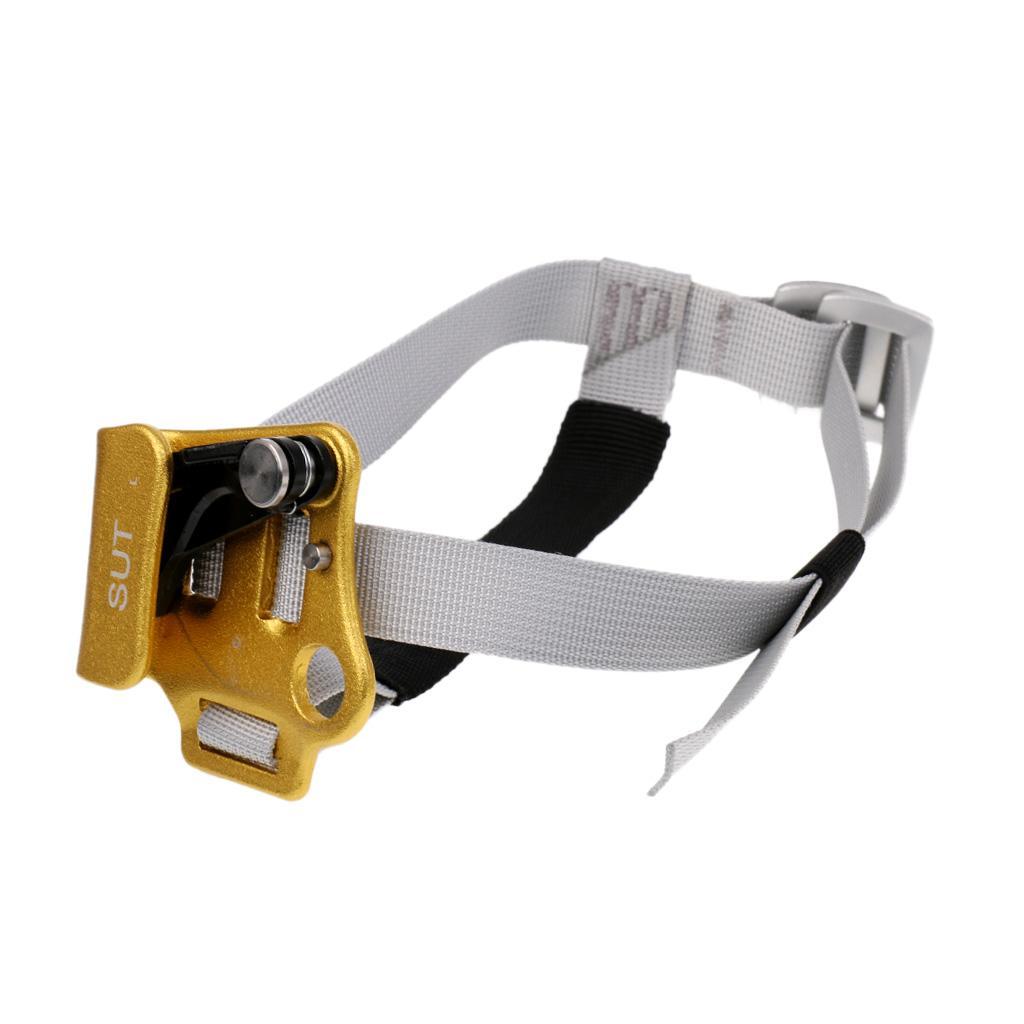2 Pieces / Set Double Foot Ascender Riser Rock Climbing Caving Boot Mounted Device Rope Access Protection Gear