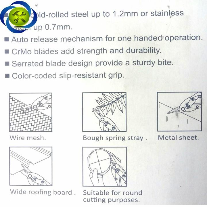 Kéo cắt tôn Gestar 894-922 xanh phải