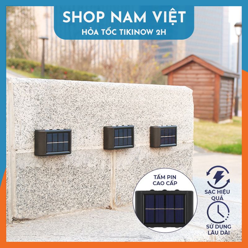 Đèn Led Hắt Tường Năng Lượng Mặt Trời, Chịu Mọi Thời Tiết - Chính Hãng NAVIVU