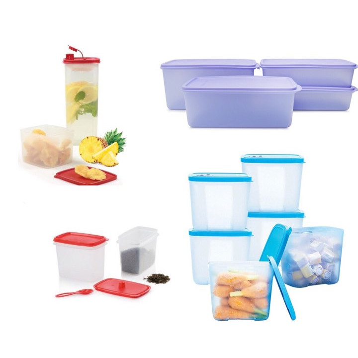 BỘ BÌNH NƯỚC, HỘP BQTP ĐÔNG MÁT GIA VỊ, TUPPERWARE