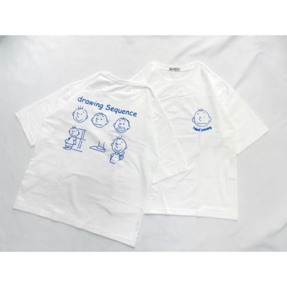 Áo Thun Tay Lỡ Unisex Form Rộng Drawing Sequence