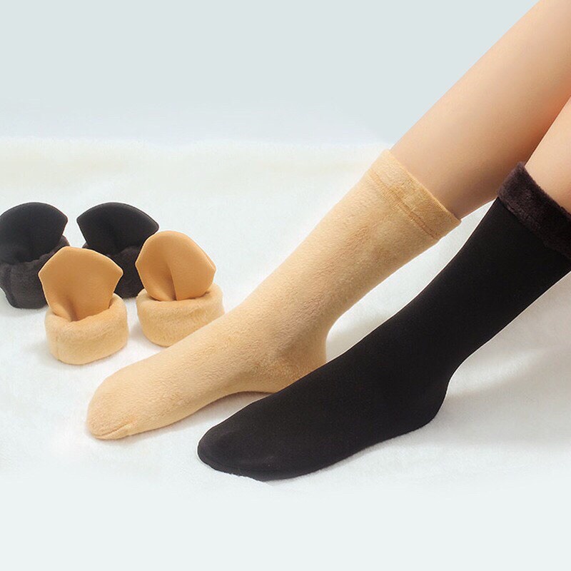 Tất Vớ Combo 10 Đôi Tất Lông Mềm Mại, Siêu Ấm, Tất Lót Lông Siêu Ấm- Ssshop Phụ Kiện
