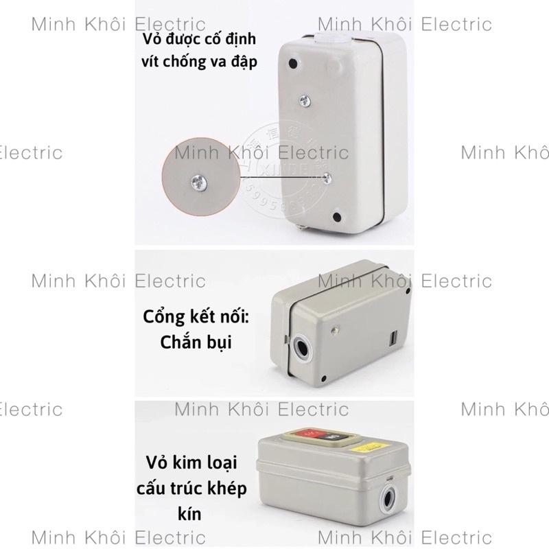 Công Tắc Nút Nhấn 3 Pha On Off, công tắc nút nhấn nguồn, hộp điều khiển 2 nút on off