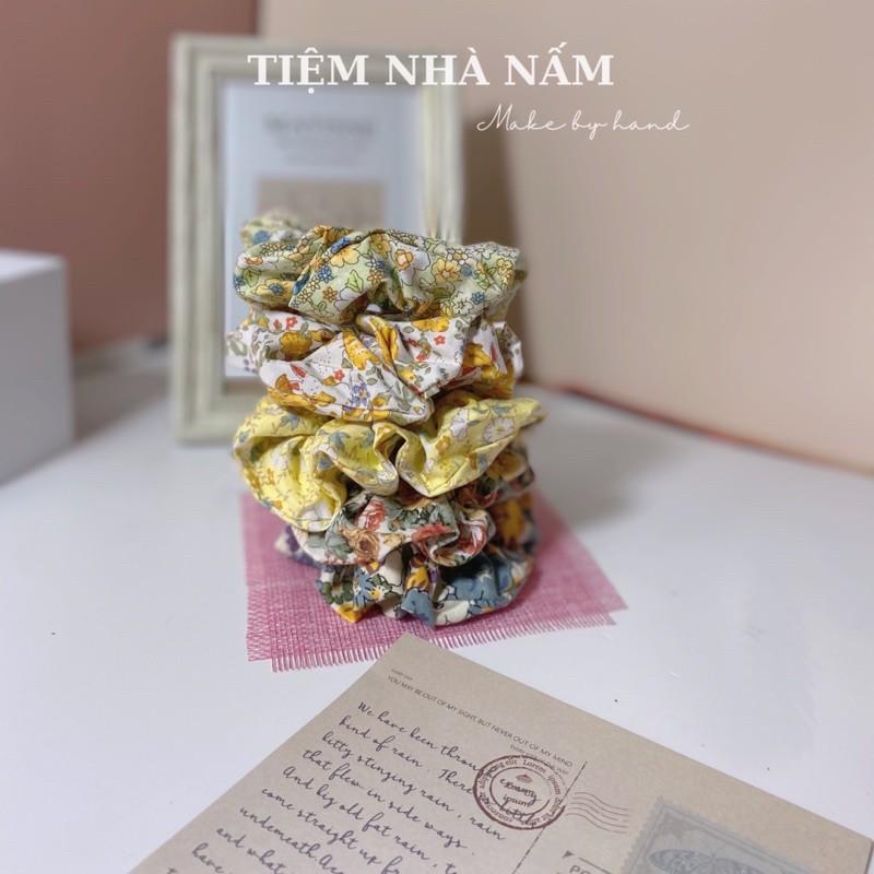CỘT TÓC SCRUNCHIES VẢI HOA HOT NHẤT MÙA HÈ -