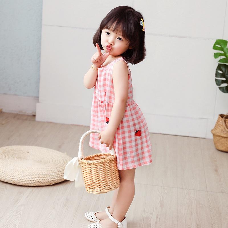 Váy hè bé gái chất cotton mỏng mát nhiều họa tiết dễ thương